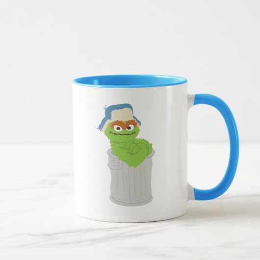 Mug Oscar the Grouch Trash Can Lean (Droite)