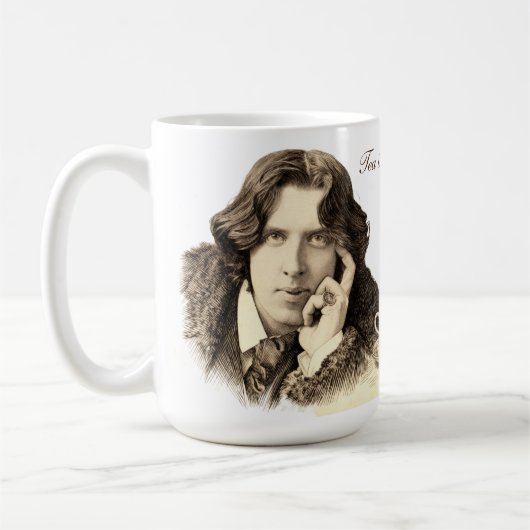 Mug Oscar Wilde Tea Quote (Gauche)
