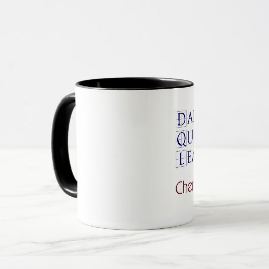 Mug Oser Question Apprendre (Devant gauche)