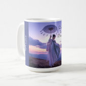 Mug Oser rêver femme avec Parasol et Alpaca Br (Devant gauche)