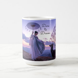 Mug Oser rêver femme avec Parasol et Alpaca Br