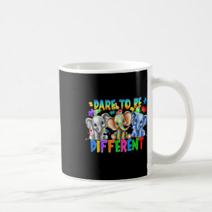 Mug Osez être différent Éléphant mignon Sensibilisatio