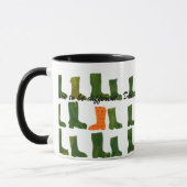 Mug "Osez être différentes" bottes de vert et d'orange (Gauche)