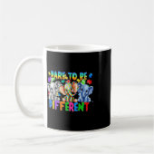 Mug Osez Être Différents Mignons Elephant Autisme Laur (Gauche)