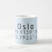 Mug Oslo Latitude Longitude (Centre)