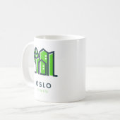 Mug Oslo Norvège Europe Durable Ville verte (Devant gauche)