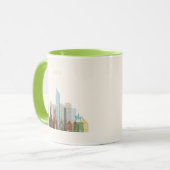Mug Oslo, Norvège| Ville Skyline (Devant gauche)