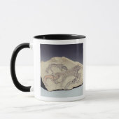 Mug Ostracon dépeignant un chien chassant une hyène (Gauche)