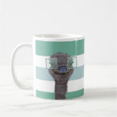 Mug Ostrich avec lunettes Animaux amusants (Gauche)