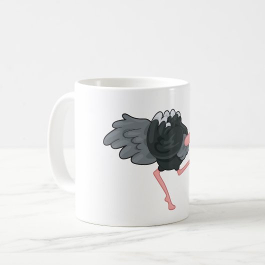 Mug Ostrich Running (Devant gauche)