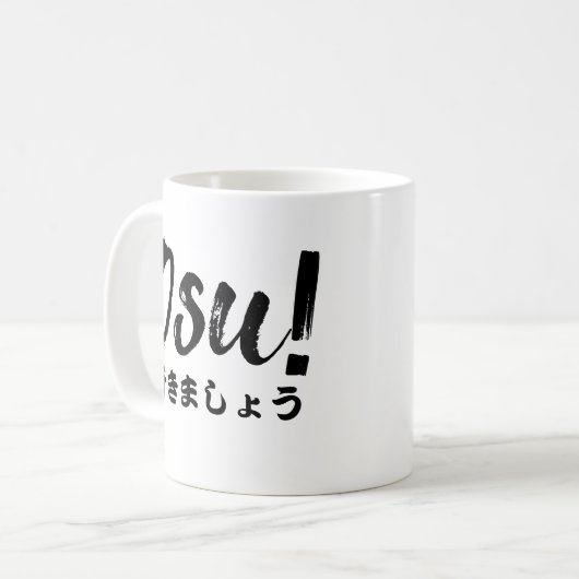 Mug Osu ! Blancs sur mesure (Devant gauche)