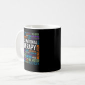 Mug OT ergothérapeute Mois de thérapie cadeau (Devant gauche)