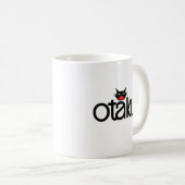 Mug Otaku Chat Drôle Slogan (Devant droit)