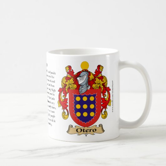 Mug Otero, l'origine, la signification et la crête (Droite)