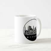Mug Ottawa Canada Skyline (Devant droit)