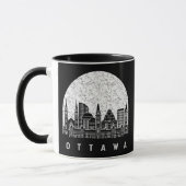 Mug Ottawa Canada Skyline (Gauche)