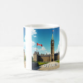 Mug Ottawa Canada Voyages (Devant droit)