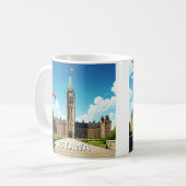 Mug Ottawa Canada Voyages (Devant gauche)