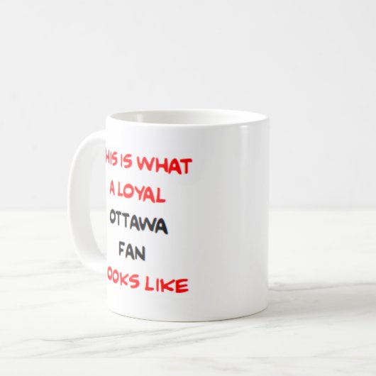Mug ottawa fan, loyal (Devant gauche)