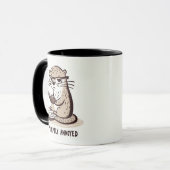 Mug Otter agacé rapidement - Conception de dessin anim (Devant gauche)