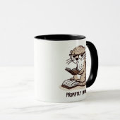 Mug Otter agacé rapidement - Conception de dessin anim (Devant droit)