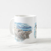 Mug Otter animal mignon de Otter d'humour admirable (Devant gauche)