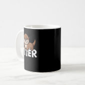 Mug Otter Chaos Funny Animal Lover Cute Pun Sayings Qu (Devant gauche)