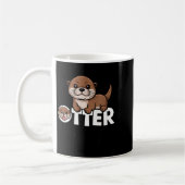 Mug Otter Chaos Funny Animal Lover Cute Pun Sayings Qu (Gauche)