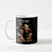 Mug Otter Chaos Funny Bagel Fighting Sea Otters Pun An (Gauche)