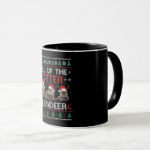 Mug Otter Gift | Tous Noël De Otter Reindeer (Devant droit)