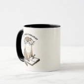 Mug Otter Holding Journal - "Pas votre thérapeute" (Devant gauche)