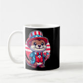 Mug Otter Joyeux 4 juillet Fête de l'Indépendance Homm (Gauche)