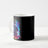 Mug Otter Katana Cyberpunk Neon Samurai Japanese Art  (Devant gauche)