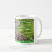 Mug Otter sur une peinture de rive d'une rivière (Devant droit)