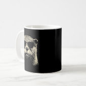 Mug Otter Wearing Sungles Graphic Otter Shirt Men Wome (Devant gauche)