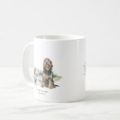 Mug Otterhound | Quote de chien et de race Watercolor (Devant gauche)