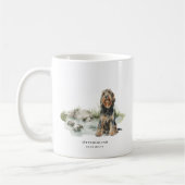 Mug Otterhound | Quote de chien et de race Watercolor (Gauche)