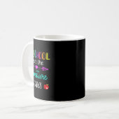 Mug Où commence l'aventure Enseignant Kinder (Devant gauche)
