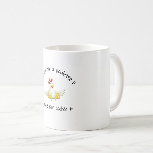 Mug Où Est La Fille ? est-ce bien caché ? (Devant droit)