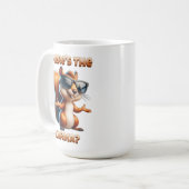 Mug Où est l'écureuil Karma Funny à Shades (Devant gauche)