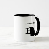 Mug Où est mon café (Devant droit)