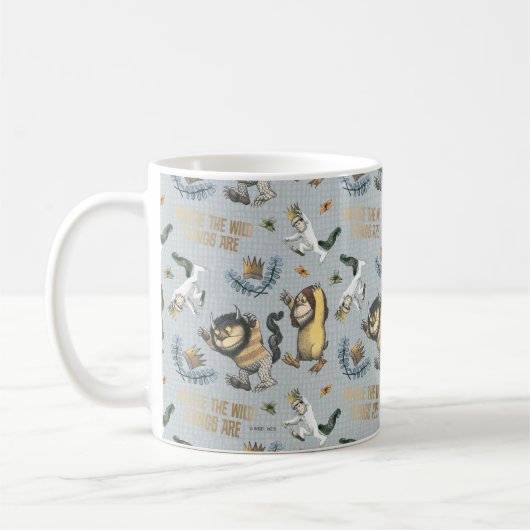 Mug Où les choses sauvages sont Motifs (Gauche)