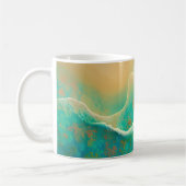 Mug "Où l'océan devient mémoire" - Vert bleu (Gauche)