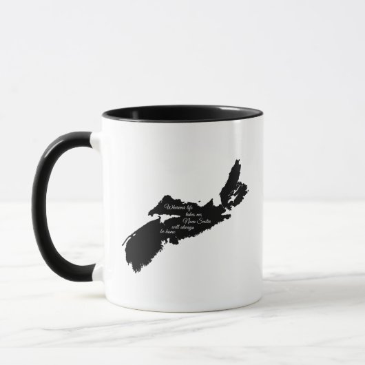 Mug Où que ce soit - La Nouvelle-Écosse sera toujours  (Gauche)
