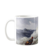 Où règne la nature : Paysage marin orageux aux mou