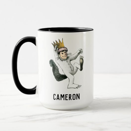Mug Où sont les choses sauvages | Max | Ajouter Votre  (Gauche)