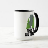 Mug Où sont les choses sauvages | Nature sauvage et ar (Devant droit)