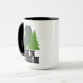 Mug Où sont les choses sauvages | Nature sauvage et ar (Devant gauche)