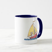 Mug Où sont les monstres ? | Max à la voile (Devant droit)