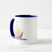 Mug Où sont les monstres ? | Max à la voile (Devant gauche)